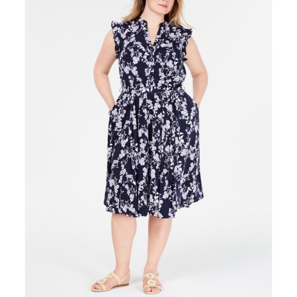 Charter Club - Floral Print Dress - Picture 3 of 15